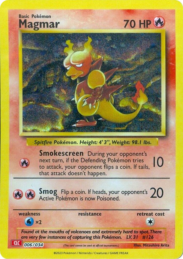 Magmar 006/034 (CLC) - Monster Mart - Pokémon Cards Australia