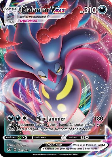 Malamar VMAX 122/192 - Monster Mart - Pokémon Cards Australia