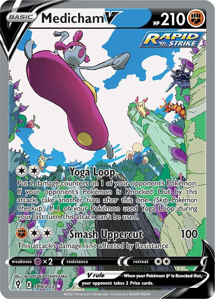 Medicham V 186/203 - Monster Mart - Pokémon Cards Australia