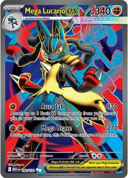 Mega Lucario EX 160/132 - Monster Mart - Pokémon Cards Australia