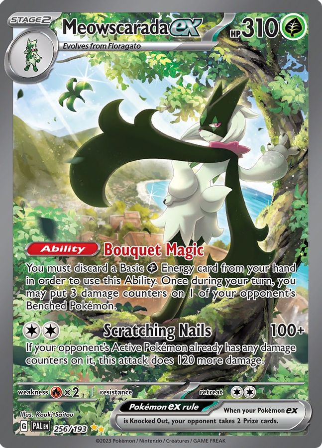 Meowscarada EX 256/193 - Monster Mart - Pokémon Cards Australia