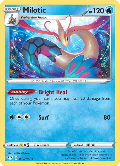Milotic Holo 039/189 - Monster Mart - Pokémon Cards Australia