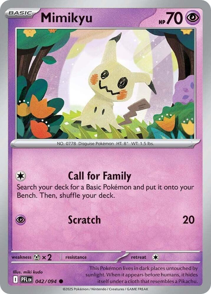 Mimikyu Reverse Holo 042/094 - Monster Mart - Pokémon Cards Australia