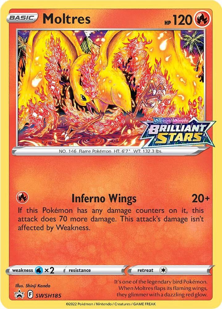 Moltres SWSH185 - Monster Mart - Pokémon Cards Australia