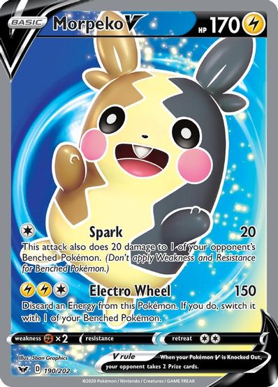 Morpeko V 190/202 - Monster Mart - Pokémon Cards Australia