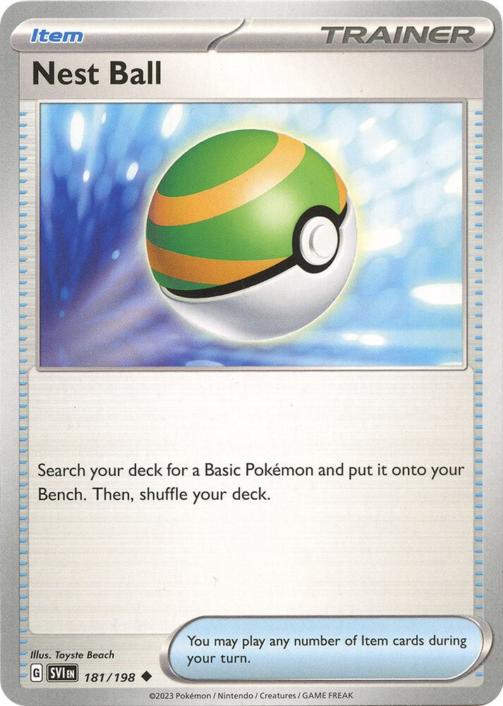 Nest Ball Reverse Holo 181/198 - Monster Mart - Pokémon Cards Australia