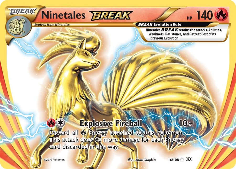 Ninetales BREAK 16/108 - Monster Mart - Pokémon Cards Australia