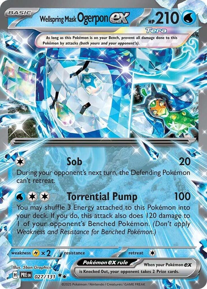 Ogerpon EX 027/131 - Monster Mart - Pokémon Cards Australia