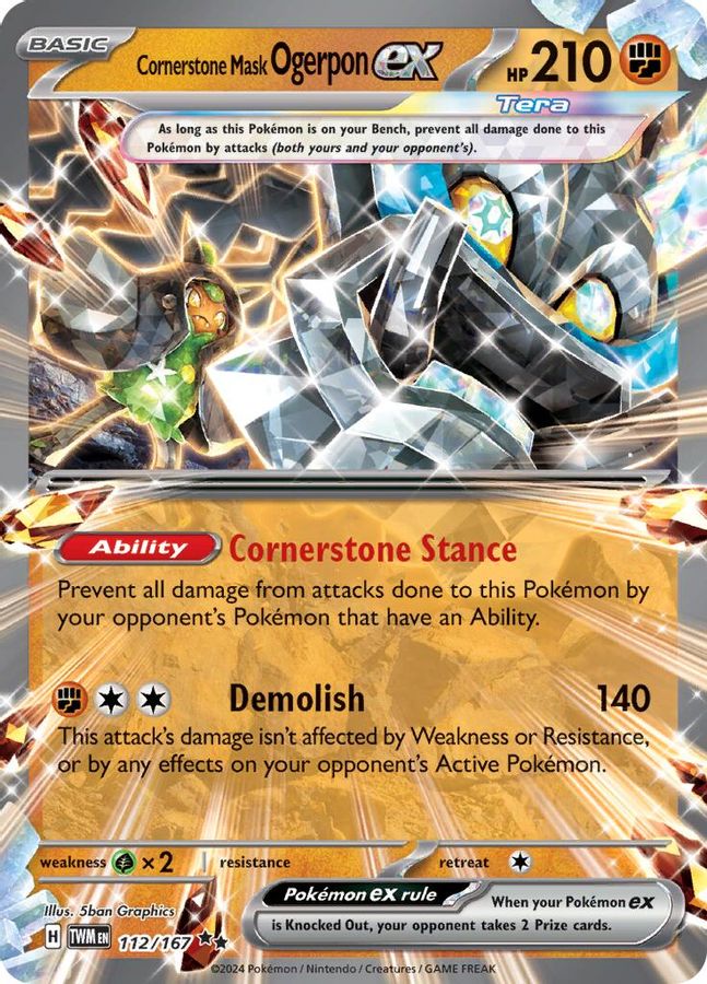Ogerpon EX 112/167 - Monster Mart - Pokémon Cards Australia