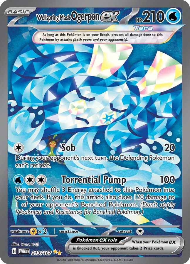Ogerpon EX 213/167 - Monster Mart - Pokémon Cards Australia