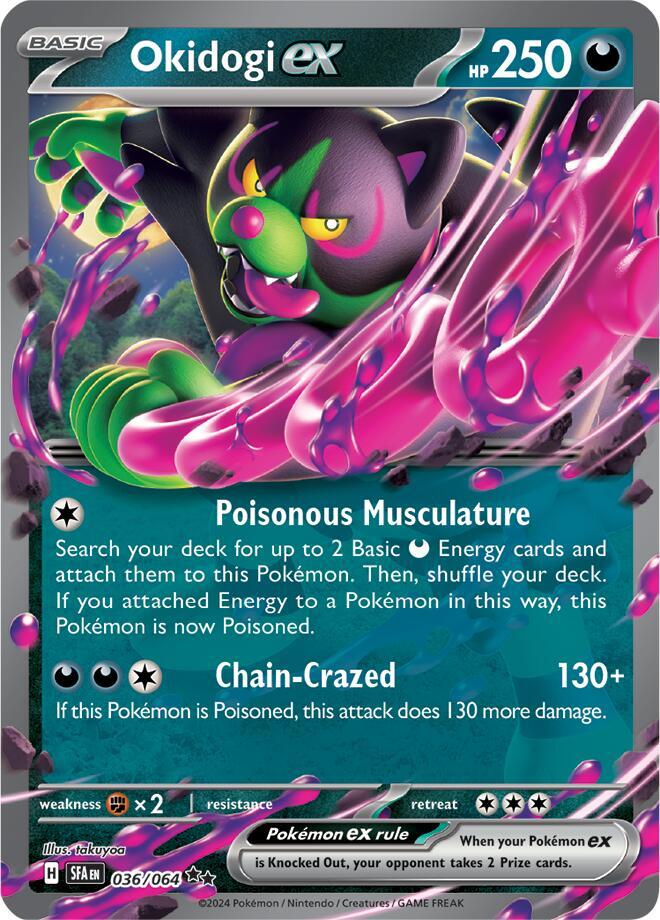 Okidogi EX 036/064 - Monster Mart - Pokémon Cards Australia