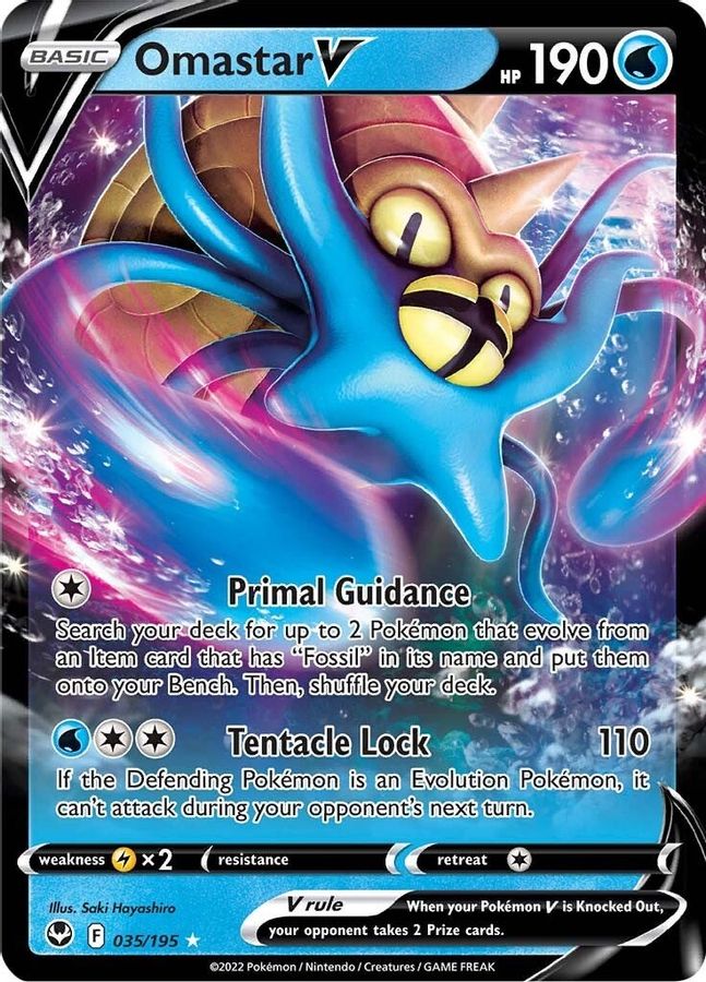Omastar V 035/195 - Monster Mart - Pokémon Cards Australia