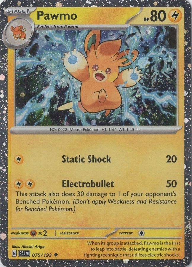 Pawmo Cosmos Holo 075/193 - Monster Mart - Pokémon Cards Australia