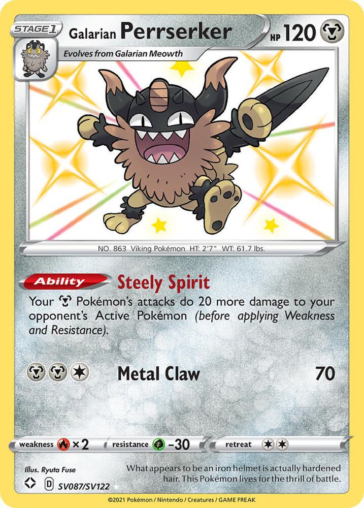 Perrserker SV087/SV122 - Monster Mart - Pokémon Cards Australia