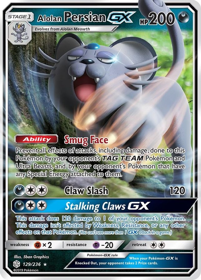 Persian GX 129/236 - Monster Mart - Pokémon Cards Australia