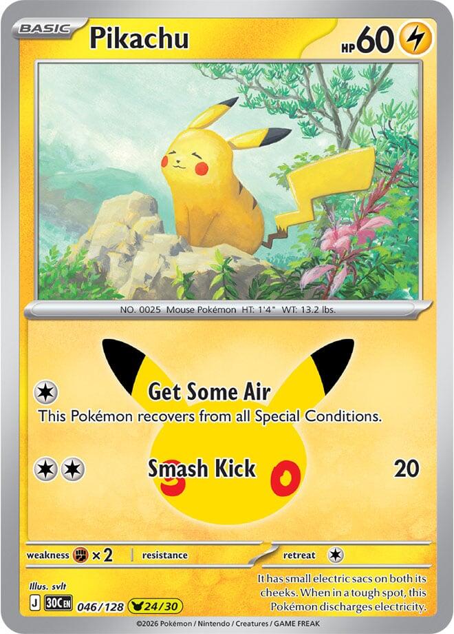 Pikachu 046/128 (24/30) - Monster Mart - Pokémon Cards Australia