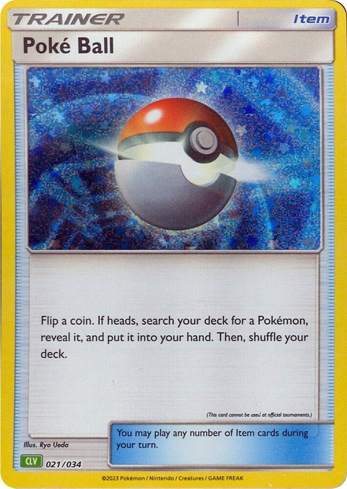 Poké Ball 021/034 (CLV) - Monster Mart - Pokémon Cards Australia