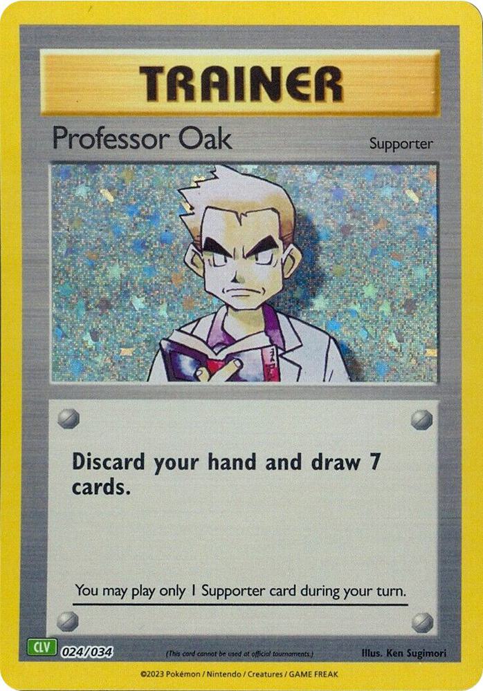 Professor Oak 024/034 (CLV) - Monster Mart - Pokémon Cards Australia