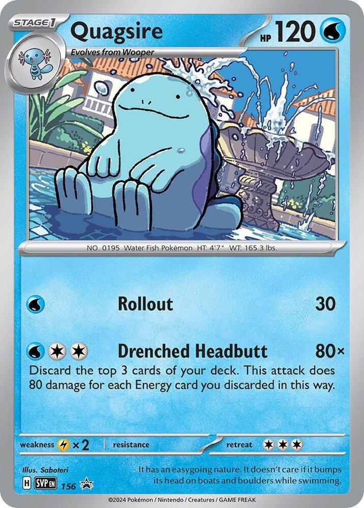 Quagsire 156 - Monster Mart - Pokémon Cards Australia