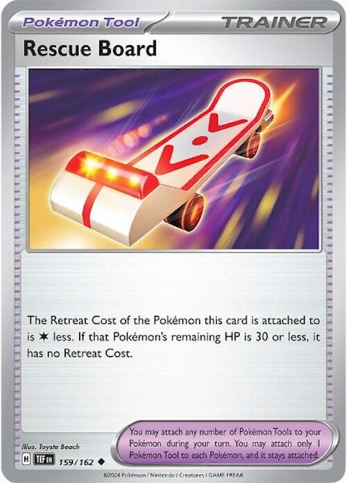 Rescue Board Reverse Holo 159/162 - Monster Mart - Pokémon Cards Australia