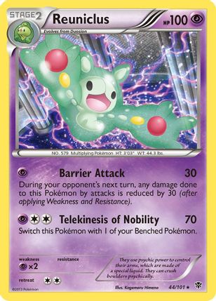Reuniclus Reverse Holo 44/101 - Monster Mart - Pokémon Cards Australia
