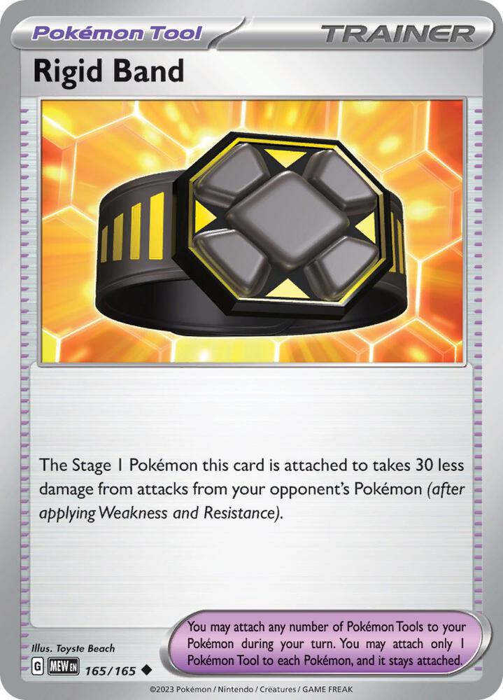 Rigid Band Reverse Holo 165/165 - Monster Mart - Pokémon Cards Australia