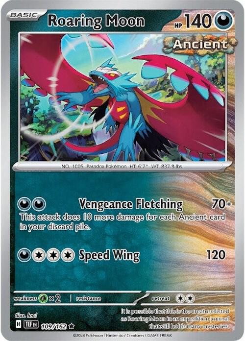 Roaring Moon Reverse Holo 109/162 - Monster Mart - Pokémon Cards Australia