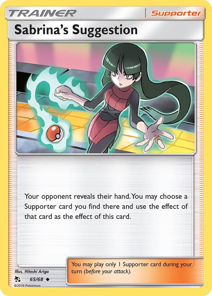 Sabrina's Suggestion Reverse Holo 65/68 - Monster Mart - Pokémon Cards Australia