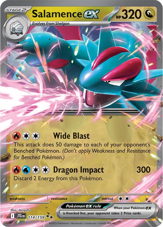 Salamence EX 114/159 - Monster Mart - Pokémon Cards Australia