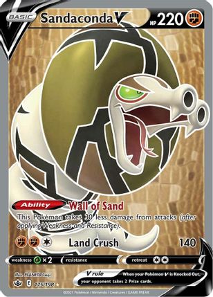 Sandaconda V 175/198 - Monster Mart - Pokémon Cards Australia
