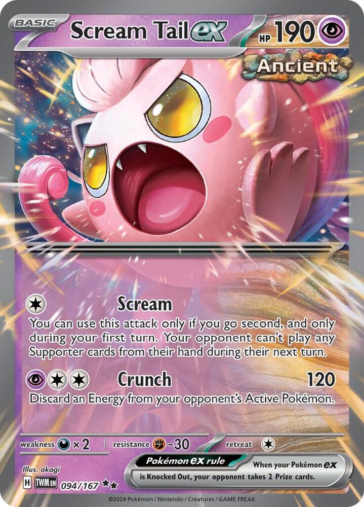 Scream Tail EX 094/167 - Monster Mart - Pokémon Cards Australia
