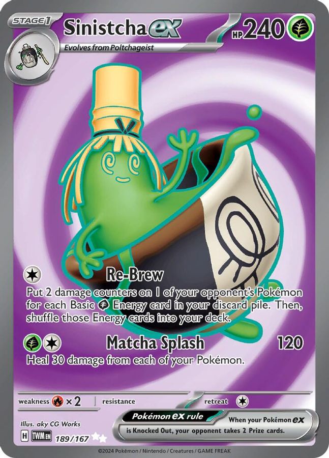 Sinistcha EX 189/167 - Monster Mart - Pokémon Cards Australia