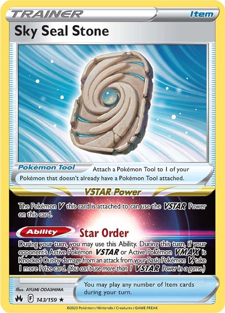 Sky Seal Stone 143/159 - Monster Mart - Pokémon Cards Australia