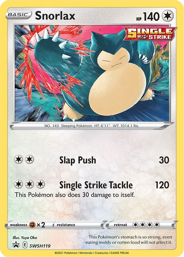 Snorlax SWSH119 - Monster Mart - Pokémon Cards Australia