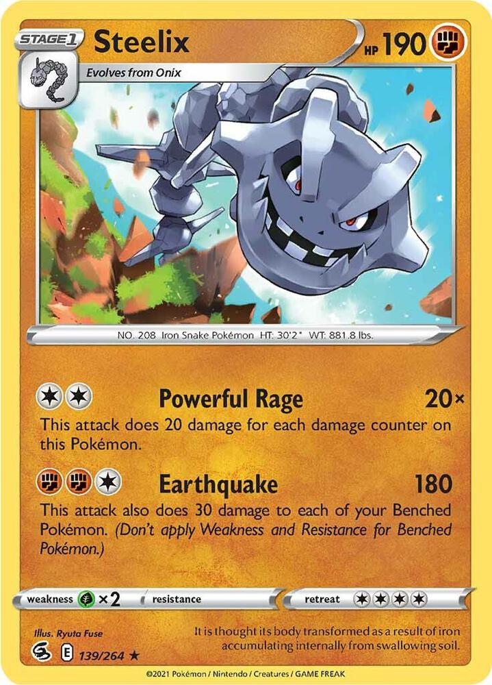 Steelix Holo 139/264 - Monster Mart - Pokémon Cards Australia