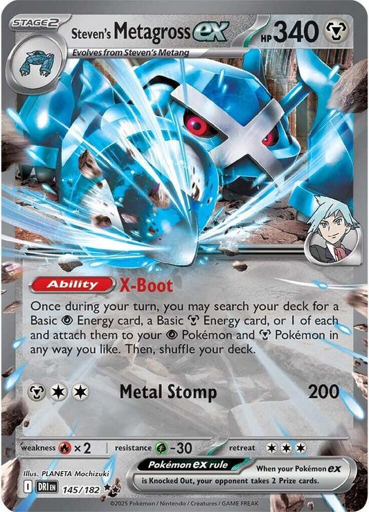 Steven's Metagross EX 145/182 - Monster Mart - Pokémon Cards Australia