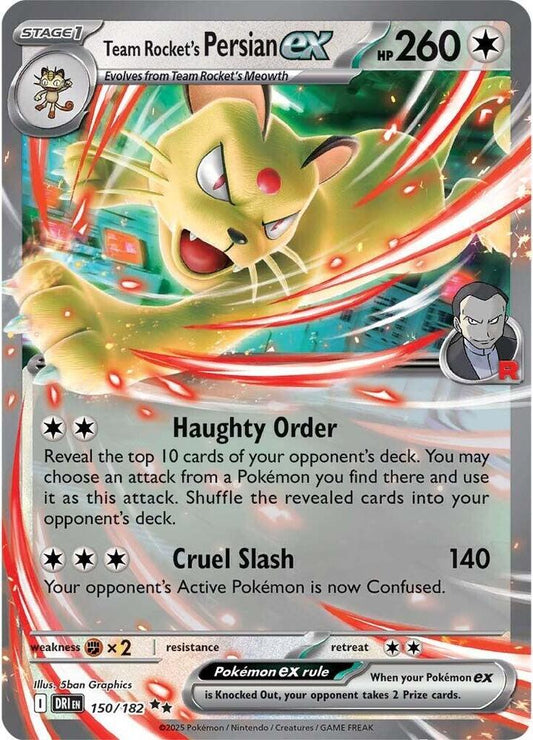 Team Rocket's Persian EX 150/182 - Monster Mart - Pokémon Cards Australia