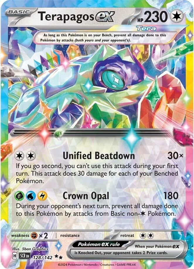 Terapagos EX 128/142 - Monster Mart - Pokémon Cards Australia