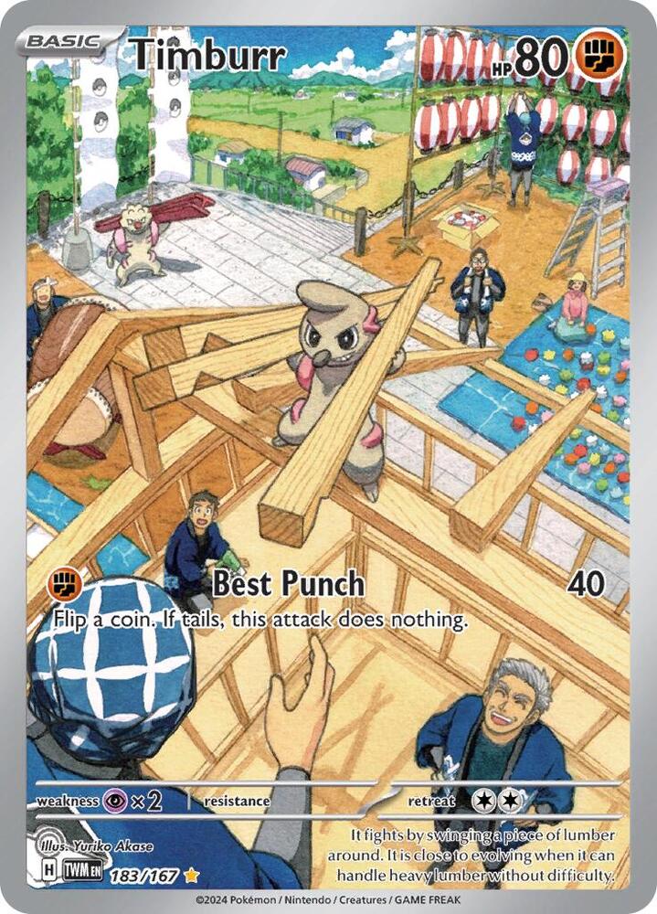 Timburr 183/167 - Monster Mart - Pokémon Cards Australia