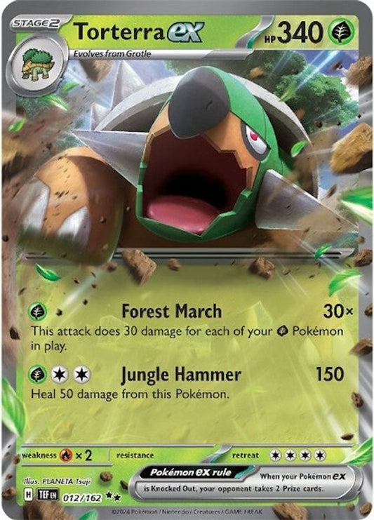 Torterra EX 012/162 - Monster Mart - Pokémon Cards Australia
