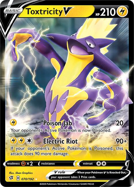 Toxtricity V 070/192 - Monster Mart - Pokémon Cards Australia