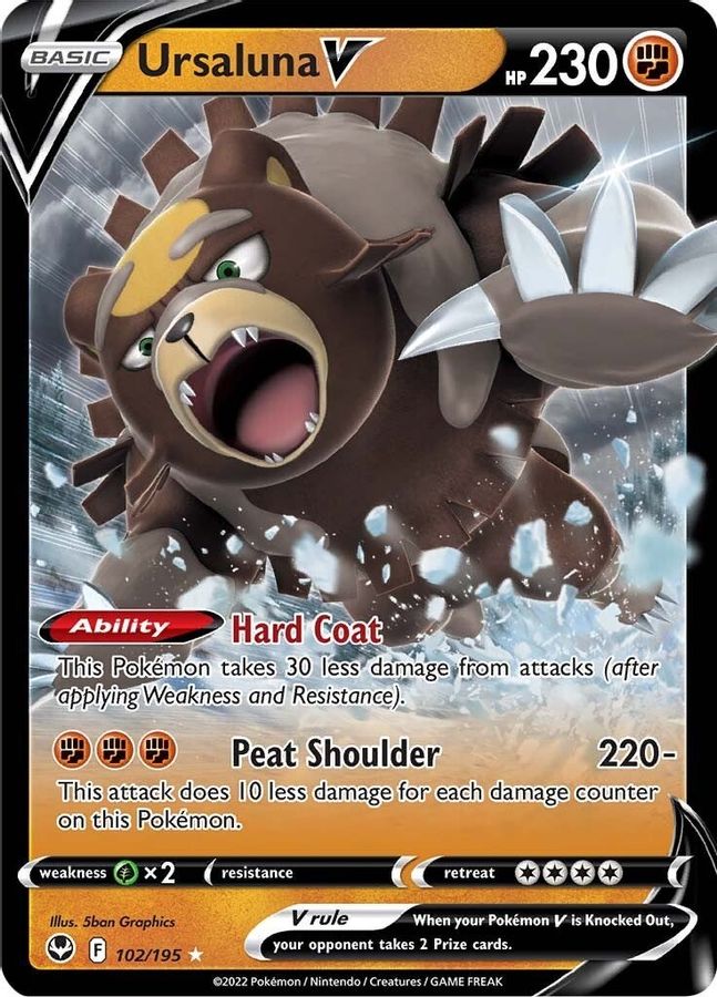 Ursaluna V 102/195 - Monster Mart - Pokémon Cards Australia
