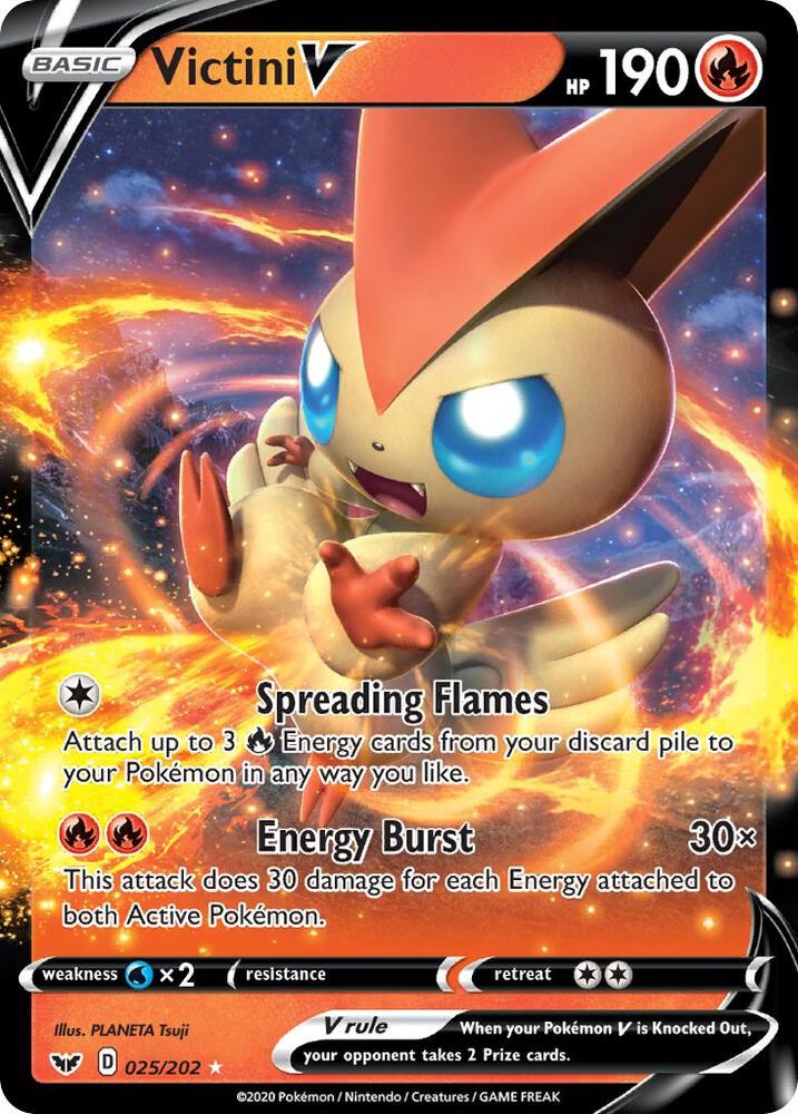 Victini V 025/202 - Monster Mart - Pokémon Cards Australia