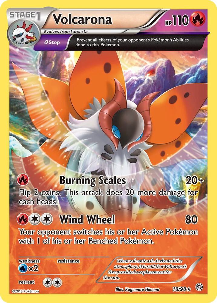 Volcarona 18/98 - Monster Mart - Pokémon Cards Australia