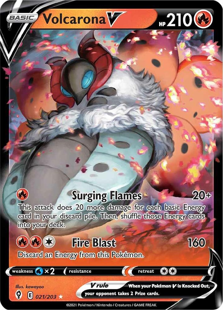 Volcarona V 021/203 - Monster Mart - Pokémon Cards Australia