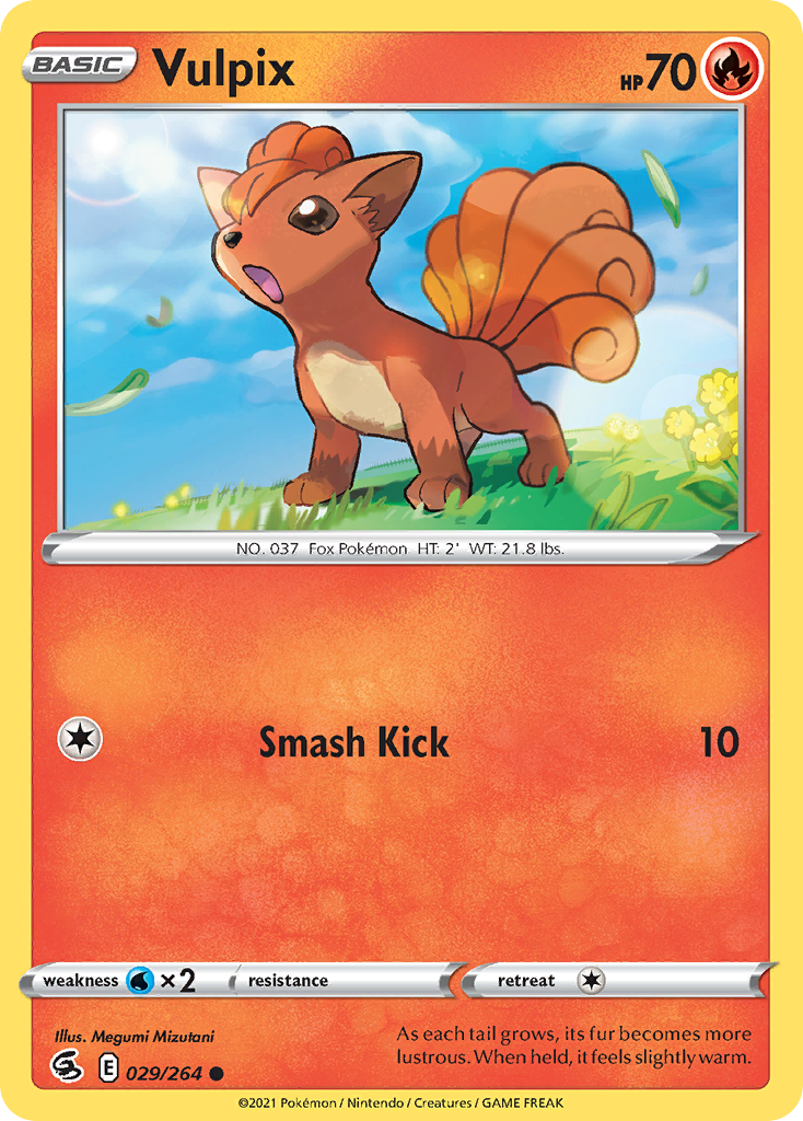 Vulpix Reverse Holo 029/264 - Monster Mart - Pokémon Cards Australia