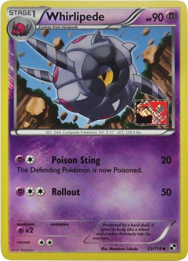 Whirlipede 53/114 League Promo - Monster Mart - Pokémon Cards Australia