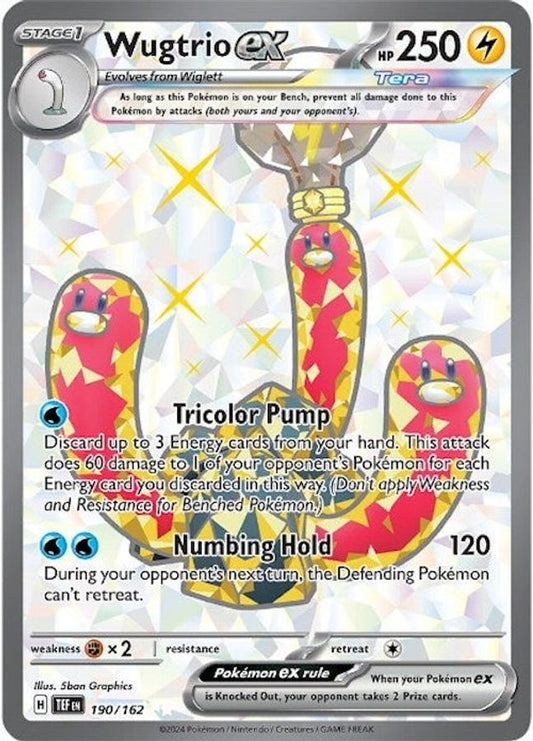 Wugtrio EX 190/162 - Monster Mart - Pokémon Cards Australia