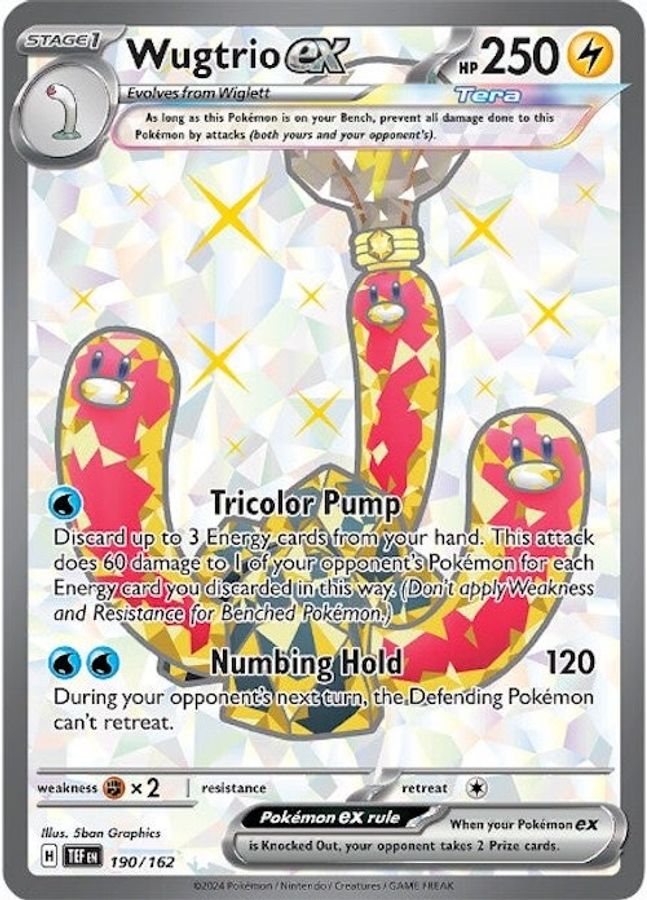 Wugtrio EX 190/162 - Monster Mart - Pokémon Cards Australia