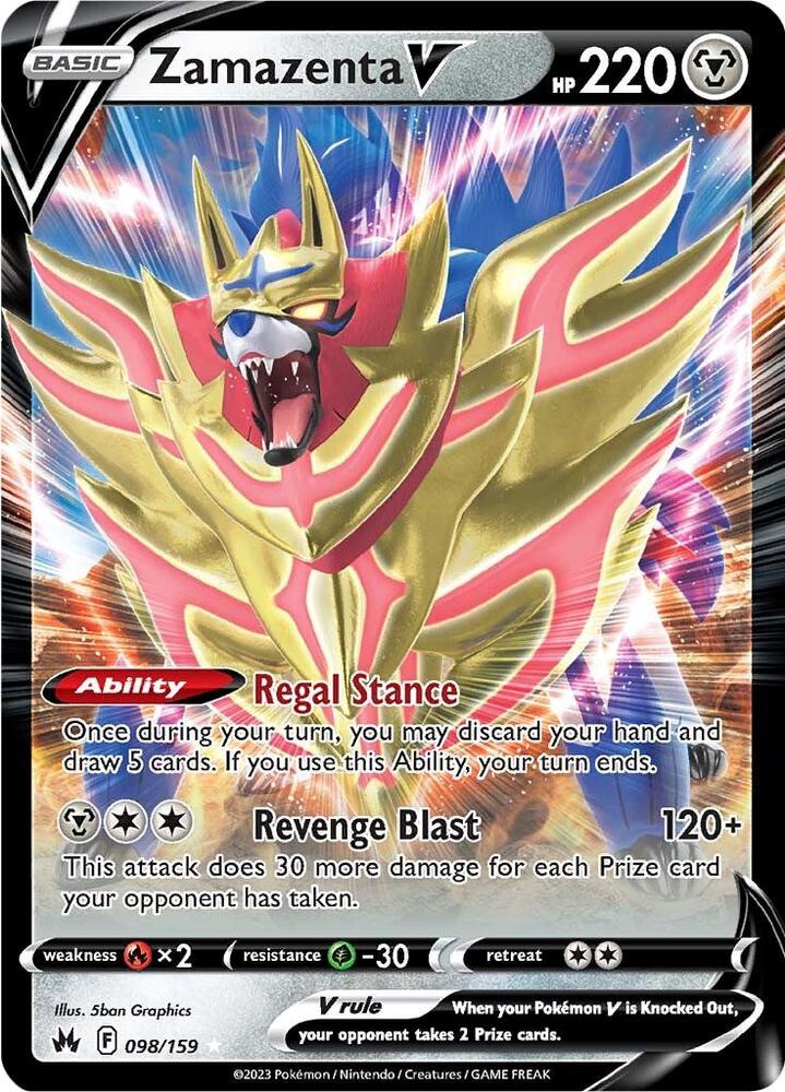 Zamazenta V 098/159 - Monster Mart - Pokémon Cards Australia